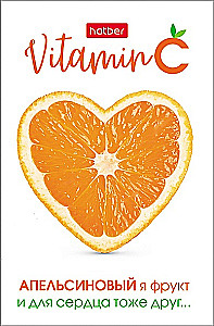 Notes w kratkę, 48 kartek - Vitamin C, w asortymencie