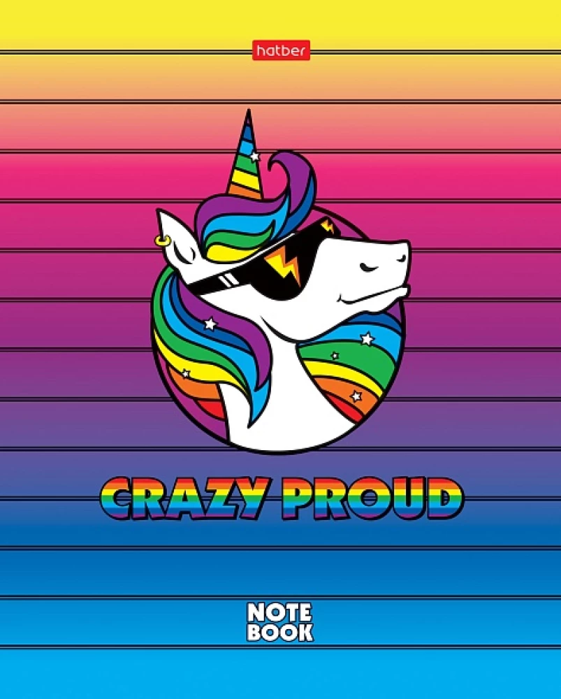 Тетрадь в клетку, 48 листов - CrazyColor, в ассортименте