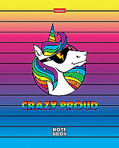 Тетрадь в клетку, 48 листов - CrazyColor, в ассортименте