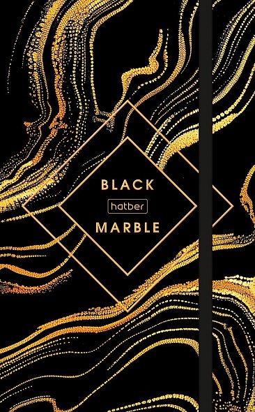 Notebook - Black marble