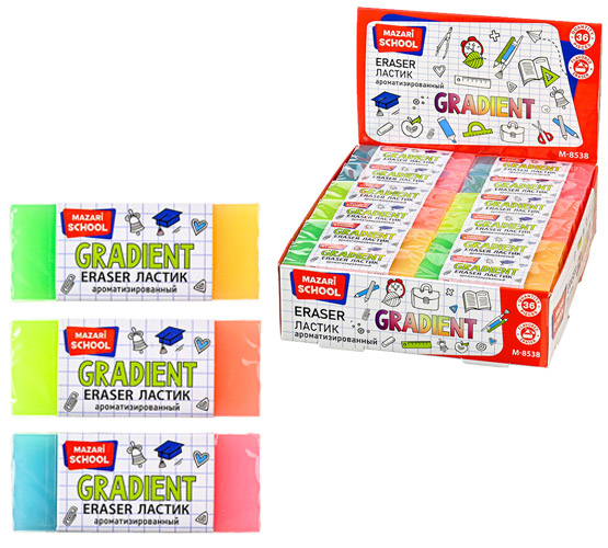 Duftender Radiergummi - Gradient, assortiert