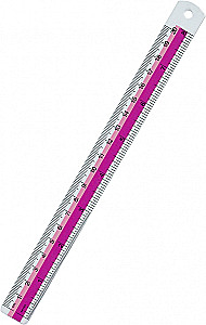 Linijka metalowa, 20 cm, w asortymencie