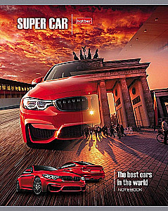 Notes w kratkę, 48 kartek - SUPER CARS