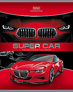 Notes w kratkę, 48 kartek - SUPER CARS