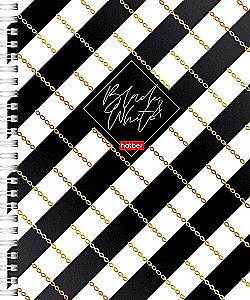 Grid Notebook, 96 Sheets - Black&White, Assorted