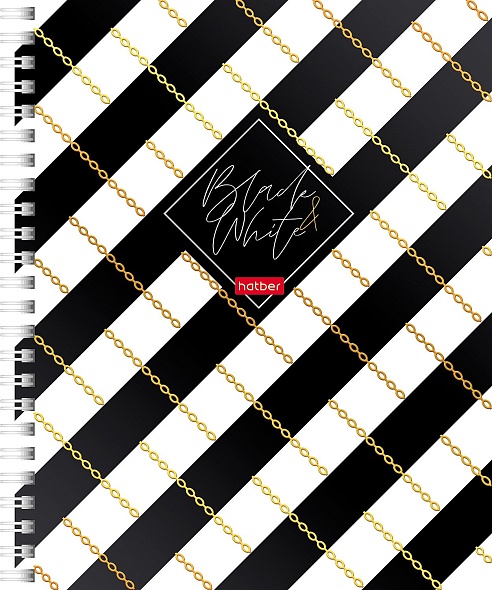 Teczka w kratkę, 96 stron - Black&White, w asortymencie