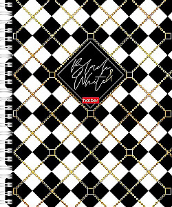 Grid Notebook, 96 Sheets - Black&White, Assorted