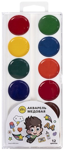 Honey Watercolor - Vlad A4, 12 colors