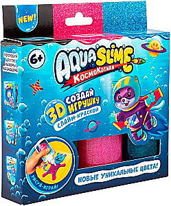Aqua Slime Figure Making Kit, Pink-Blue