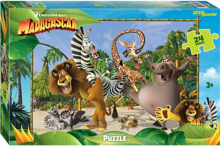 Puzzle - Madagascar - 3, 24 pieces (maxi)
