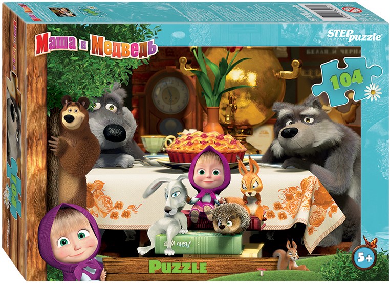 Puzzle - Masza i Niedźwiedź - 2, 104 elementy