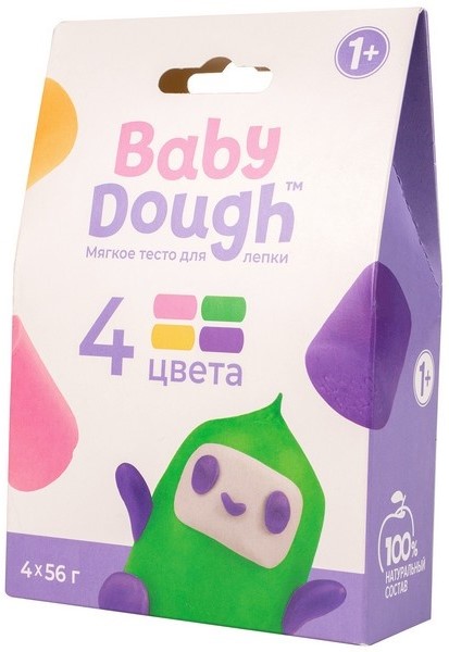 Knetimas - Baby Dough, 4 spalvos, Nr. 3
