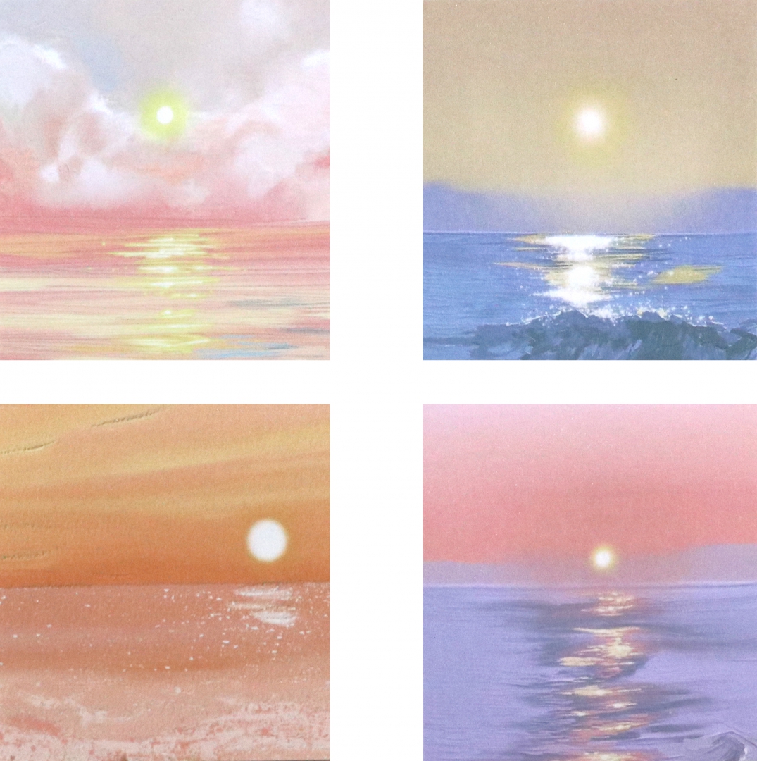 Set von Haftnotizen, 4 Stück mit 20 Blättern in verschiedenen Farben