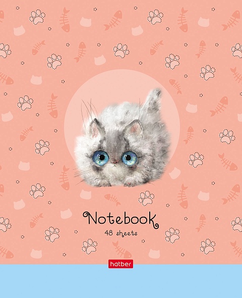 Notatnik w kratkę, 48 stron - Kociak