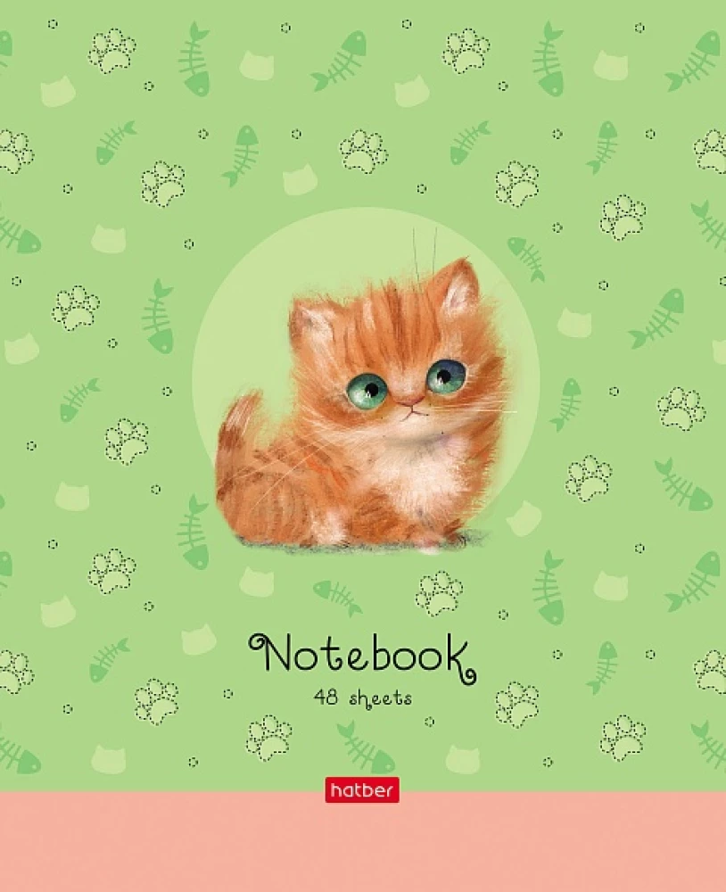 Notatnik w kratkę, 48 stron - Kociak