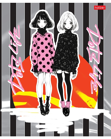 Notatnik w kratkę, 48 kart - Dots Life, w asortymencie