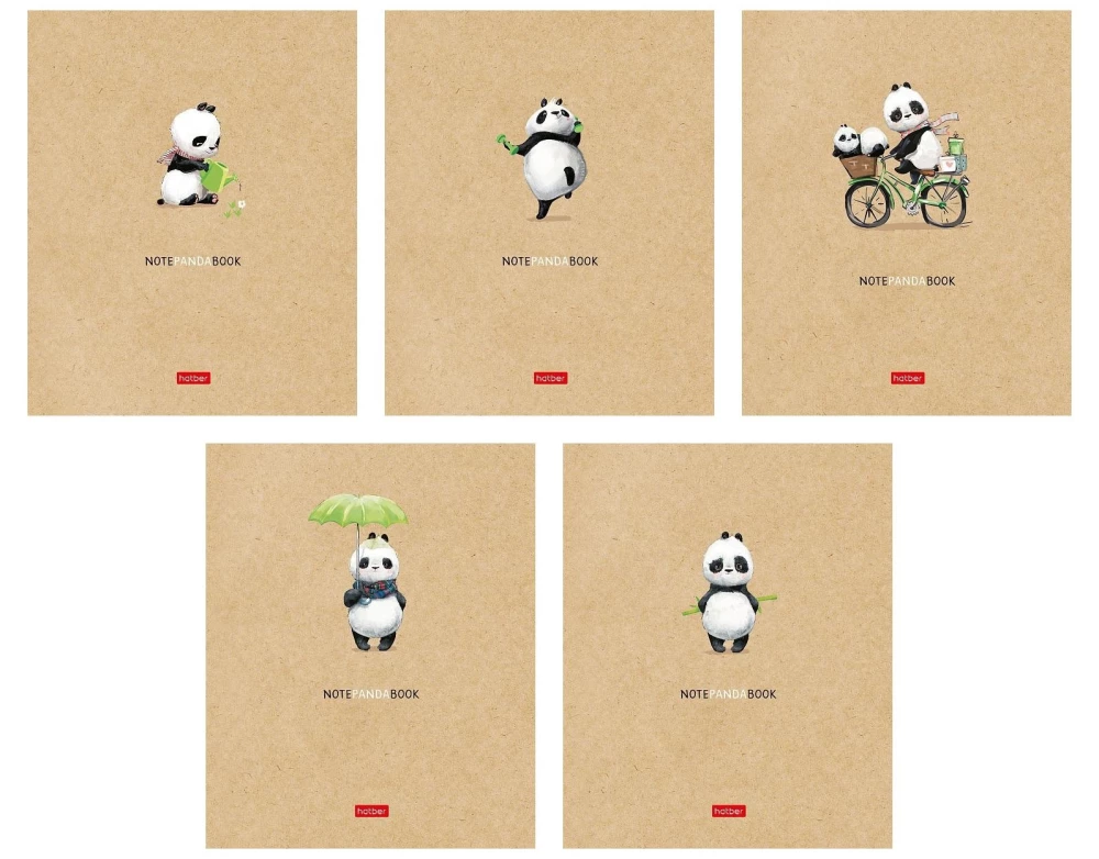 Notes w kratkę, 48 kartkek - Panda