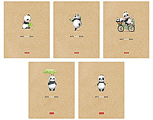 Notes w kratkę, 48 kartkek - Panda
