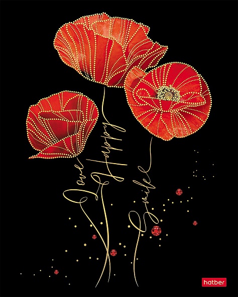 Zeszyt w kratkę, 96 stron - Bal kwiatów, w asortymencie