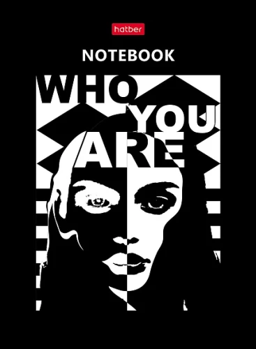 Business Notebook in Check, 160 Pages - Who Are You?