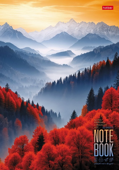 Unlined Notepad - Mists, 50 Sheets