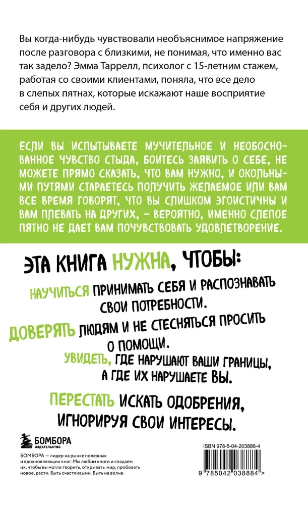 Эффект слепого пятна. Вырвись из внутренних установок, которые запрещают заботиться о себе, доверять другим и делать то, что хочется