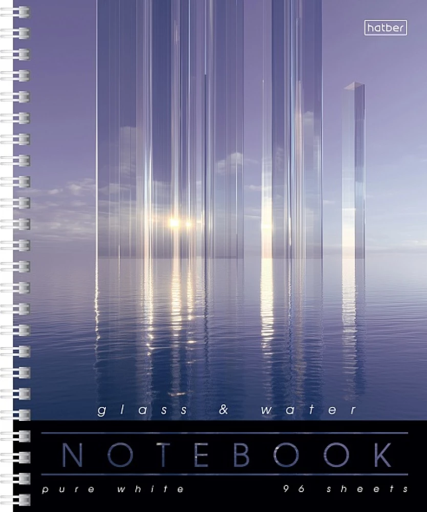 Notebook w kratkę, 96 stron - Glass&Water, w asortymencie