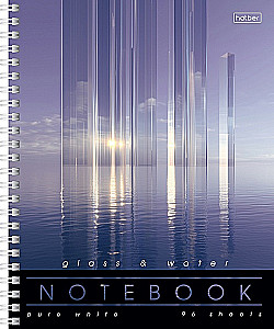 Notebook w kratkę, 96 stron - Glass&Water, w asortymencie
