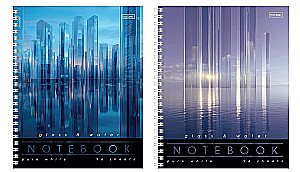 Notebook w kratkę, 96 stron - Glass&Water, w asortymencie