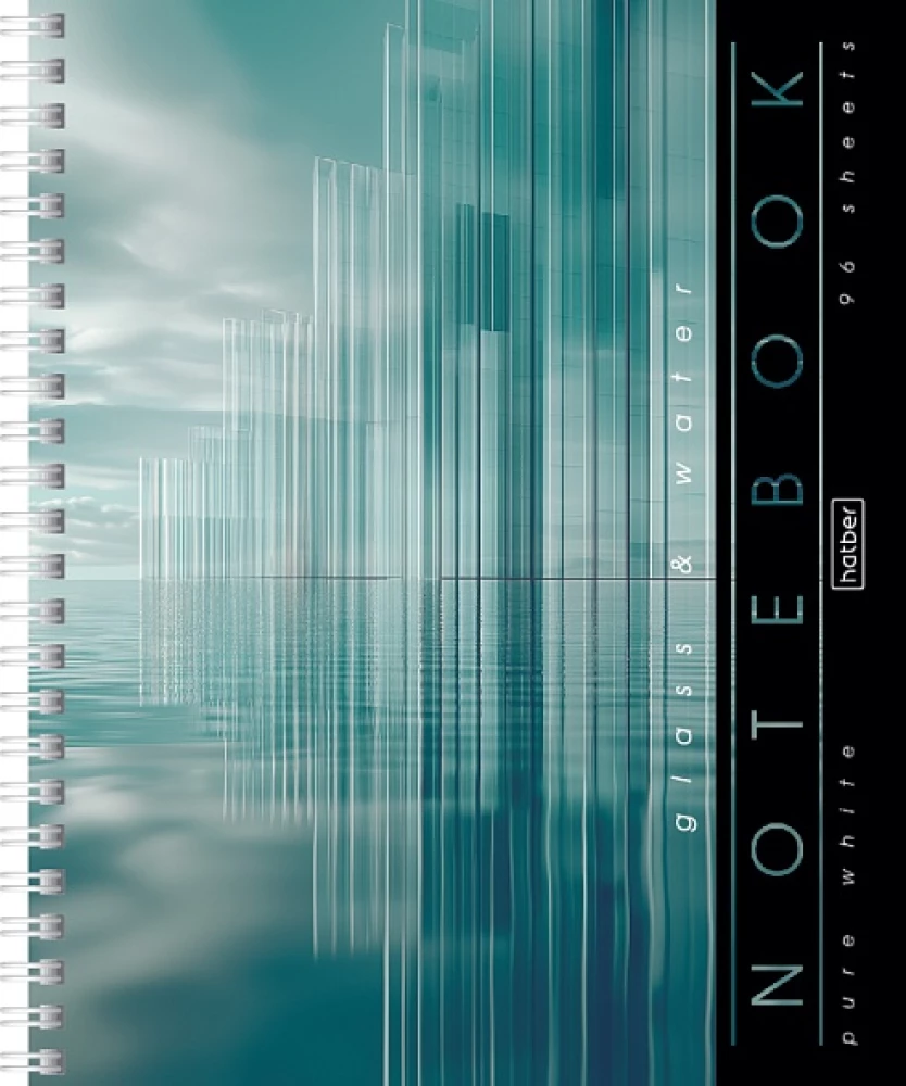 Notes w kratkę, 96 stron - Glass&Water, w asortymencie