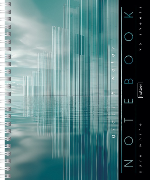 Notes w kratkę, 96 stron - Glass&Water, w asortymencie