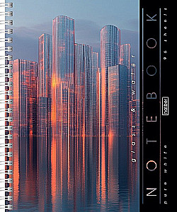 Notes w kratkę, 96 stron - Glass&Water, w asortymencie