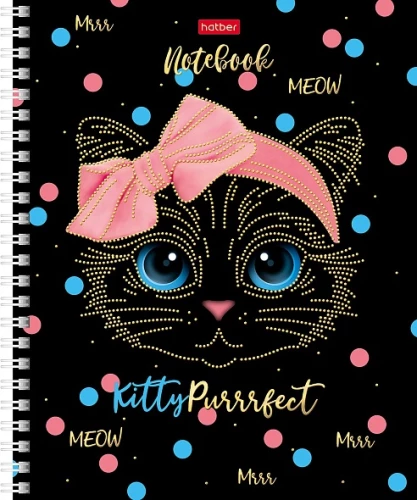 Graph Paper Notebook, 48 sheets - Gold on black, assorted