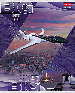 Тетрадь в клетку, 48 листов - BIG boys - BIG toys, в ассортименте