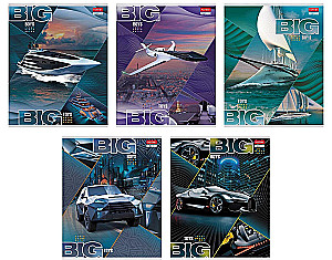 Тетрадь в клетку, 48 листов - BIG boys - BIG toys, в ассортименте