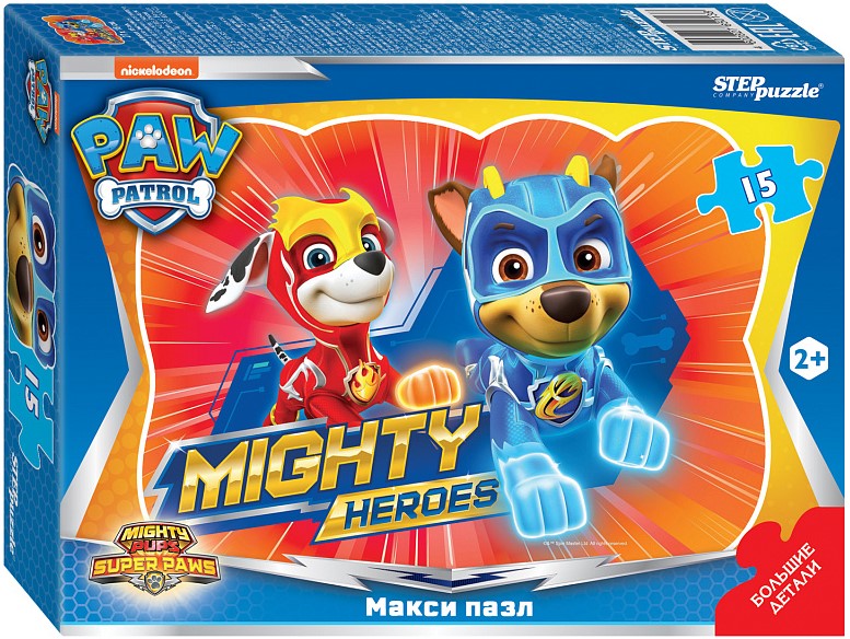 Contour Maxi Puzzle - Paw Patrol, 15 pieces