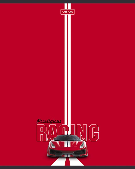 Zeszyt w linie, 48 stron - Wyścigi Prestigowe, w asortymencie