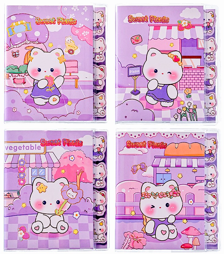 Notebook - Kittens, 80 sheets, assorted