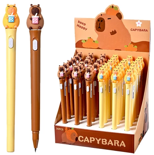 Ballpoint pen - Capybara, with backlight, blue, 0.7mm, assorted