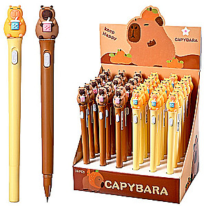 Ballpoint pen - Capybara, with backlight, blue, 0.7mm, assorted