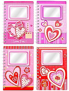Notizbuch - Hearts, in verschiedenen Designs