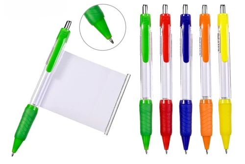 Ballpoint pen automatic - Cheat sheet, blue, assorted