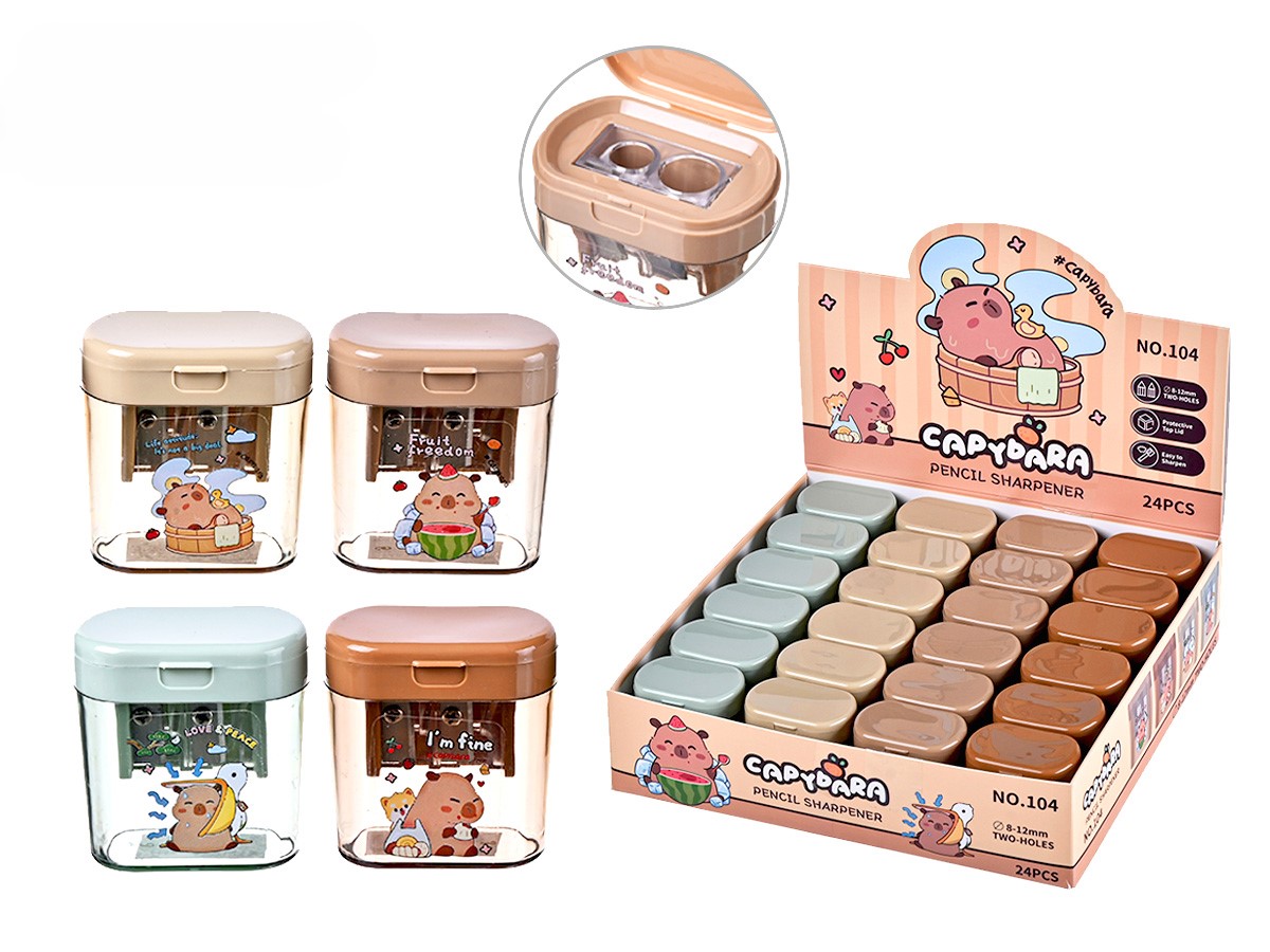 Pencil sharpener - Capybara, assorted