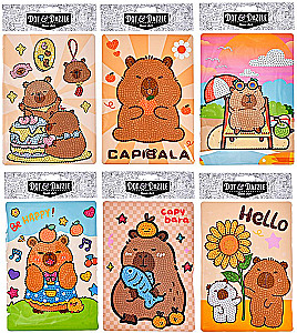 Diamond Mosaic - Capybara, partial layout, assorted