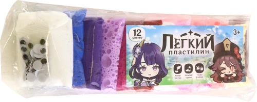 Light Clay - Easy to Mold. Anime Girl, 12 Gentle Colors
