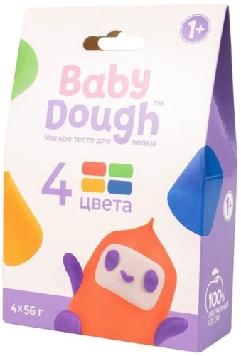 Dough for modeling - BABY DOUGH, 4 colors, №2