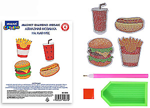 Mozaika diamentowa na magnesie Fast Food
