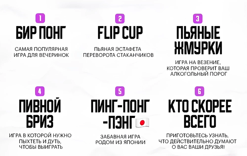 Настольная игра - 15 игр для вечеринки