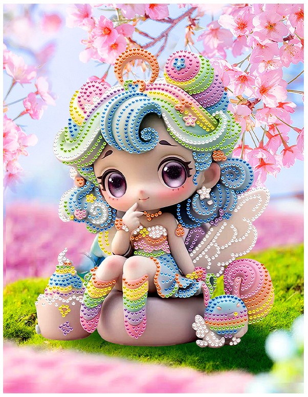 Diamantmalerei - Zefirka, Leinwand 23X30 cm, partielle Ausführung