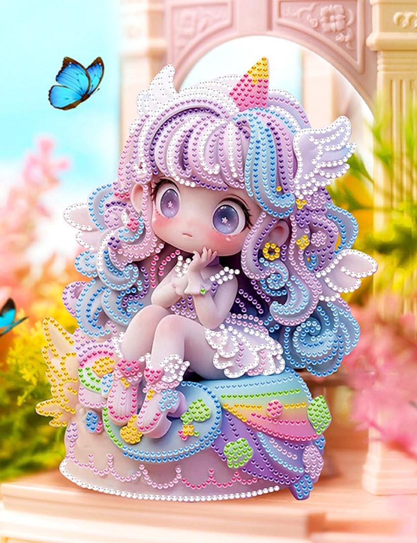 Diamantmalerei - Zefirka, Leinwand 23X30 cm, partielle Ausführung